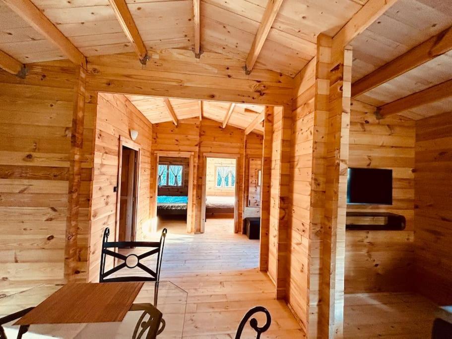 Chalet Bois Jacuzzi Bessan Buitenkant foto