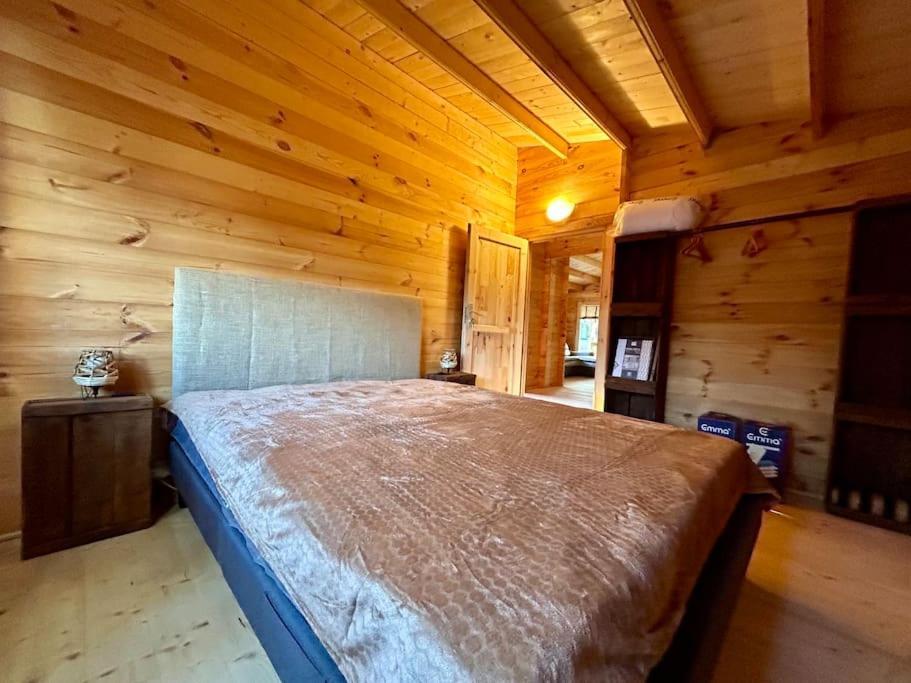 Chalet Bois Jacuzzi Bessan Buitenkant foto
